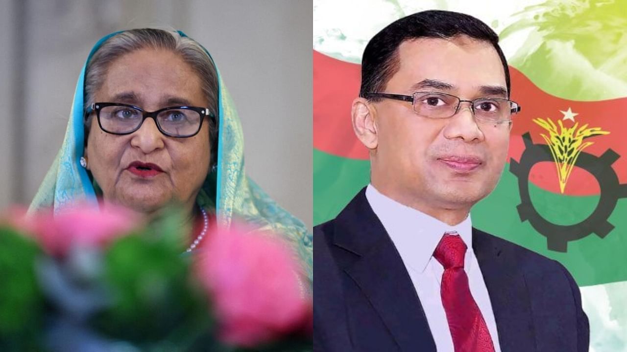 <div class="paragraphs"><p>Sheikh Hasina (L), Tarique Rahman. </p></div>